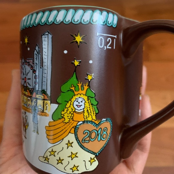 2 Christkindlmarket Heart Mugs 2018 Chicago German Christmas Market Souvenir - Picture 3 of 6